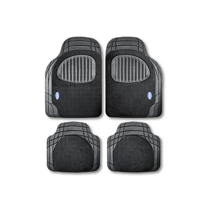 Set de Alfombrillas para Coche Goodyear GOD9024 Universal Negro (4 pcs)