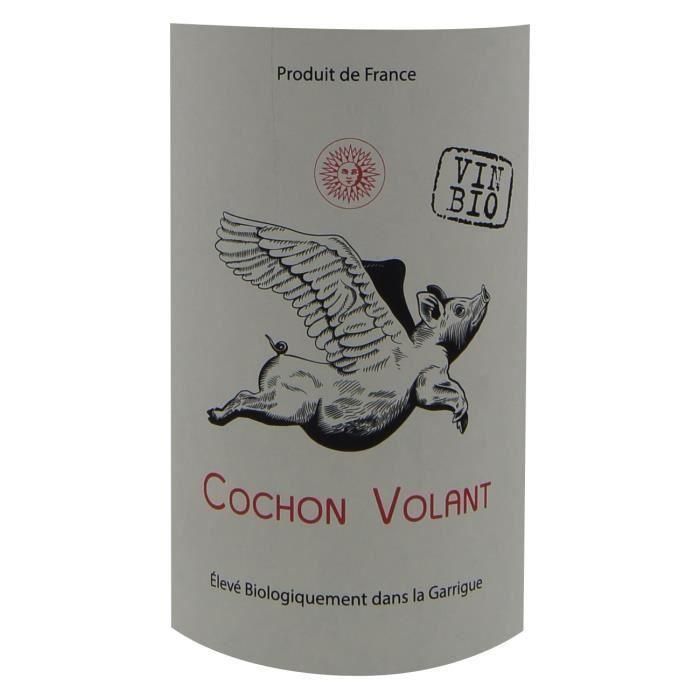 Château des Caraguilhes Cuvée Le Cochon Volant 2022 Pays d'Oc - Vino tinto de Languedoc-Rosellón - Ecológico 1