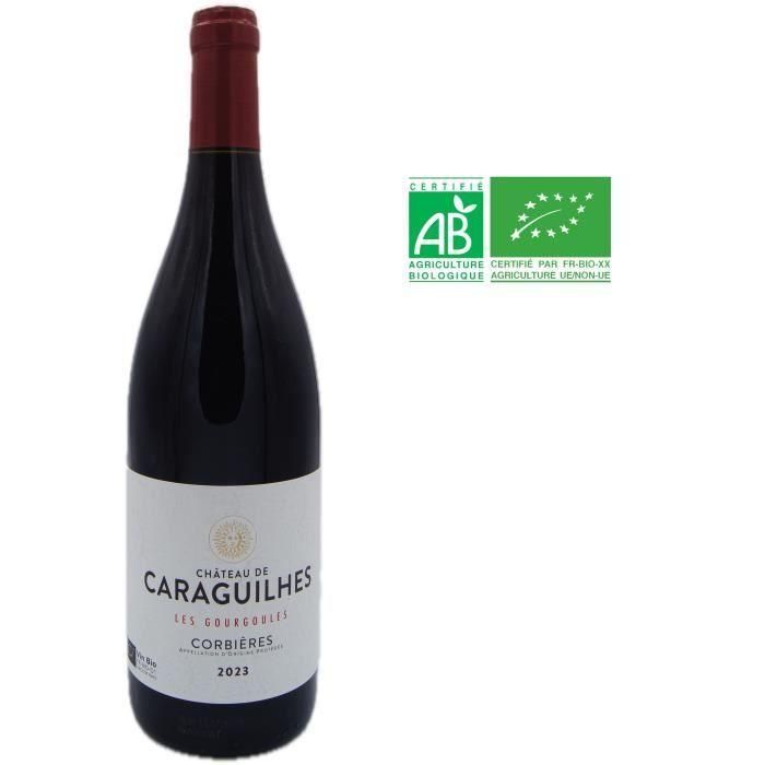 Château des Caraguilhes 2023 Cuvée Les Gourgoules Corbieres - Vino tinto de Languedoc-Rosellón - Ecológico