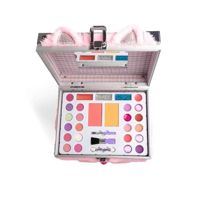 Martinelia Maletín de Maquillaje Lulu & Duki Beauty con 11 Sombras de Ojos, 11 Brillos de Labios, 2 Rubores, 2 Brochas y 1 Aplicador para Niñas +3 Años Martinelia Maletín de Maquillaje Lulu & Duki Beauty con 11 Sombras de Ojos, 11 Brillos de Labios, 2 Rubores, 2 Brochas y 1 Aplicador para Niñas +3 Años
