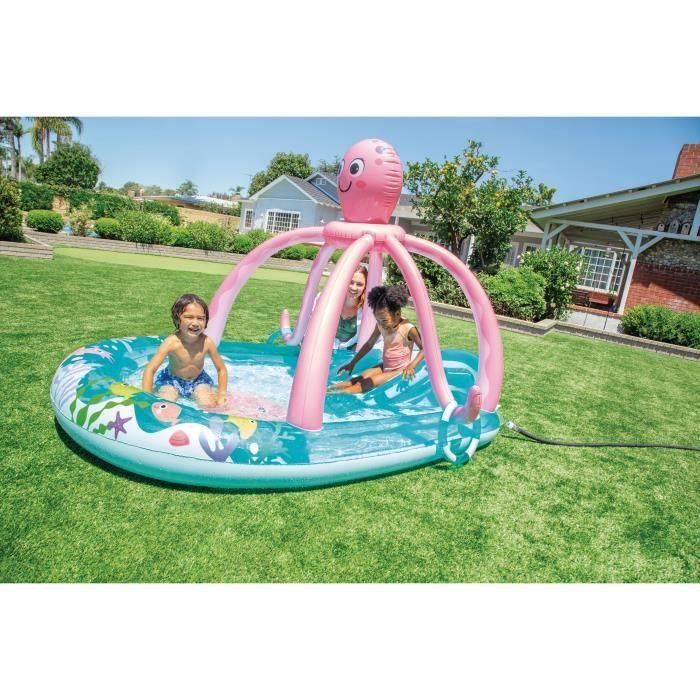 Piscina hinchable centro de juegos pulpo. (capacidad 229litros) (+2 años) 2,34x1,83x1,50 cm 2