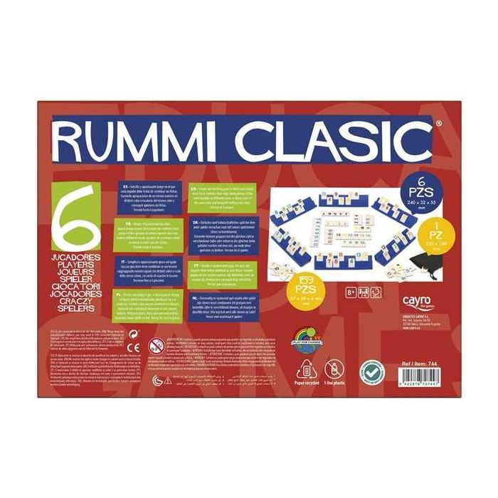Cayro Juego Rummi Clasic 6 Jugadores 35x26x6 cm 1 Cayro Juego Rummi Clasic 6 Jugadores 35x26x6 cm 1