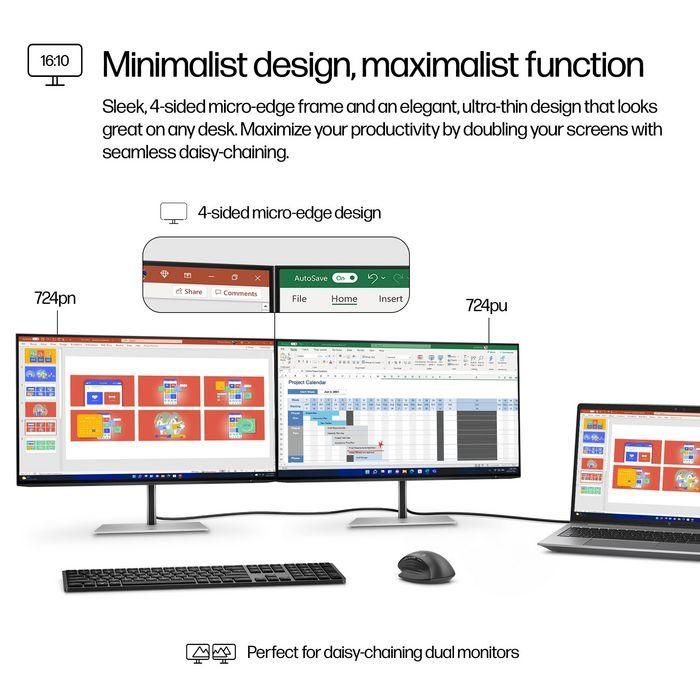 HP Series 7 Pro 24 inch WUXGA Monitor - 724pn 7 HP Series 7 Pro 24 inch WUXGA Monitor - 724pn 7