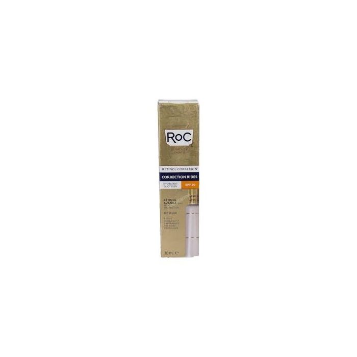 Roc WRINKLE CORRECT Crema de Día Facial Hidratante Anti-Arrugas con Protección Solar SPF30 para Todo Tipo de Pieles 30 ml