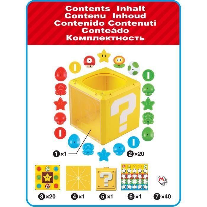 Epoch 7556 Juego de Mesa Question Block Super Mario Bros, 3 Juegos en 1 (incluye Bingo), Edad +4 años 3