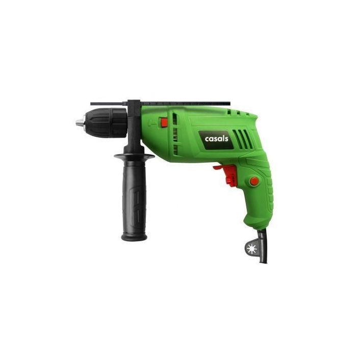 TALADRO PERCUTOR CASALS VT60REAM - 600W - PORTABROCAS AUT. 13MM - REVERSIBLE - 0-3000RPM - EMPUÑADURA AUX - TOPE PROFUNDIDAD + MALETÍN + 4 BROCAS 1 TALADRO PERCUTOR CASALS VT60REAM - 600W - PORTABROCAS AUT. 13MM - REVERSIBLE - 0-3000RPM - EMPUÑADURA AUX - TOPE PROFUNDIDAD + MALETÍN + 4 BROCAS 1