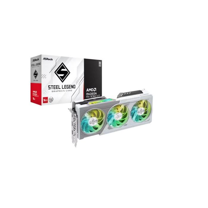 ASRock Tarjeta Gráfica RX9060XT SL 16GB GDDR6 128BIT 2HDMI 2DP 3 Ventiladores 0 ASRock Tarjeta Gráfica RX9060XT SL 16GB GDDR6 128BIT 2HDMI 2DP 3 Ventiladores 0