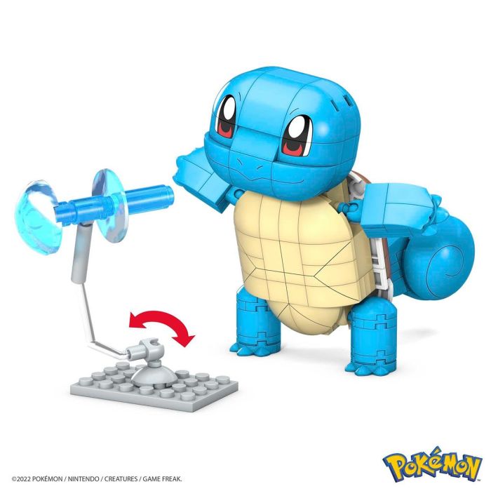 Mega Bloks Gyh00 Pokémon Squirtle Figura Construible Articulada +10cm Efectos Agua 199 Pzs Dive Ball +7 Años 3