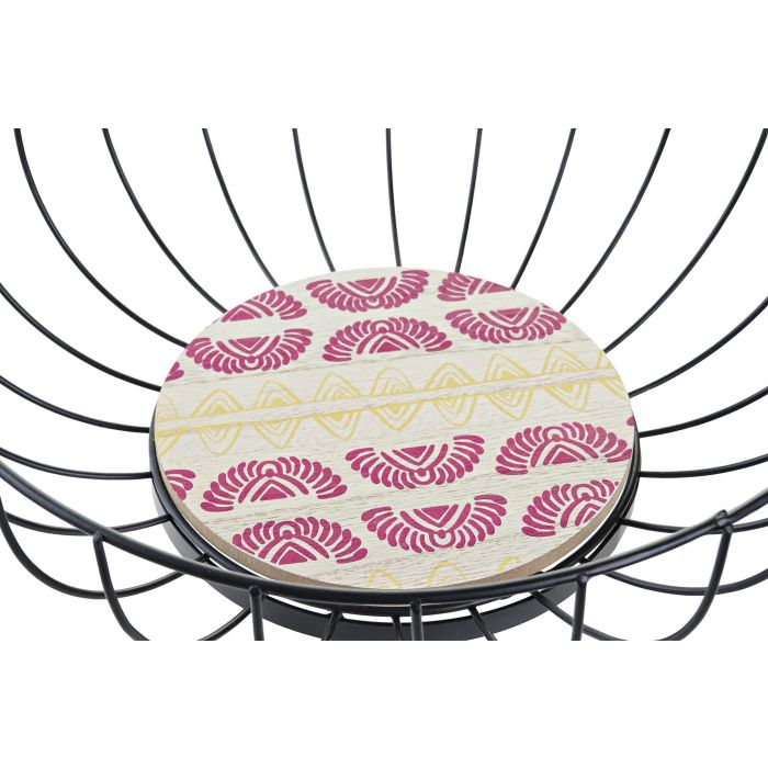 DKD Home Decor Africa Gres Frutero Colonial Azul Turquesa Metal y MDF 28 x 11 x 28 cm (2 Unidades) 2 DKD Home Decor Africa Gres Frutero Colonial Azul Turquesa Metal y MDF 28 x 11 x 28 cm (2 Unidades) 2