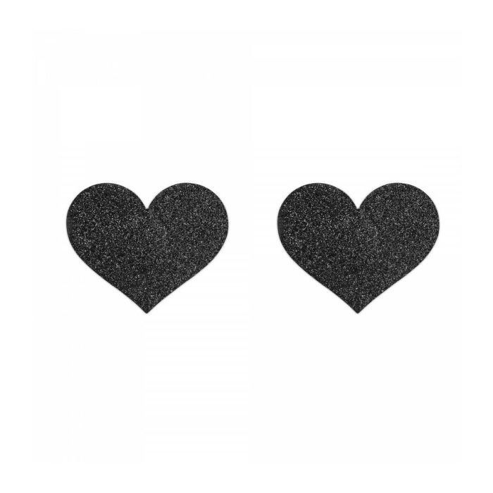 Pezoneras de Corazones Negras Bijoux Indiscrets 155 Negro 5 Pezoneras de Corazones Negras Bijoux Indiscrets 155 Negro 5