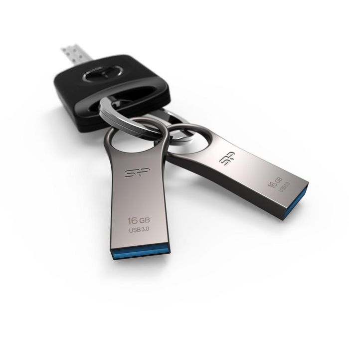 STICK Silicon Power USB-Stick 16GB USB3.0 J80 Silver/Zinc Alu. 1
