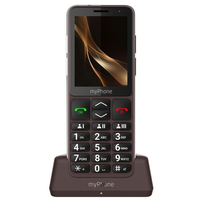 Myphone Teléfono Móvil 4G para Mayores con Botón SOS, Pantalla 2.8", Cámara 2MP, Base de Carga y Botones Grandes Myphone Teléfono Móvil 4G para Mayores con Botón SOS, Pantalla 2.8", Cámara 2MP, Base de Carga y Botones Grandes