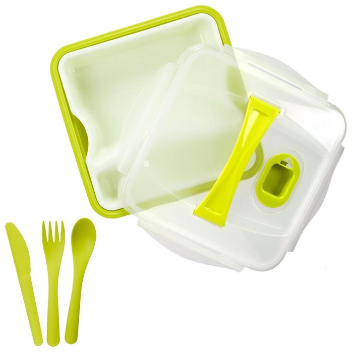 Cook Concept Fiambrera Take Away Con Plato Y Cubiertos Colores Surtidos 5 Cook Concept Fiambrera Take Away Con Plato Y Cubiertos Colores Surtidos 5