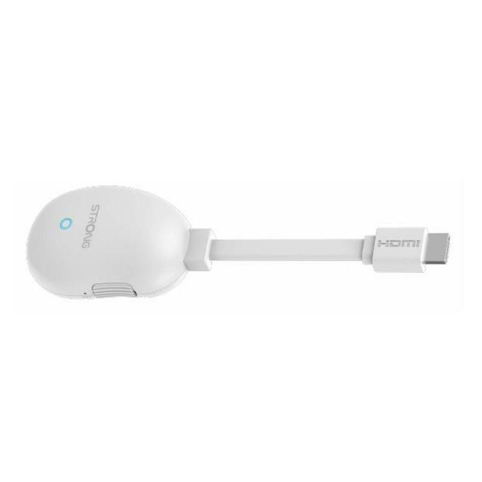 Strong LEAP-NEVE Adaptador Smart TV Dongle 4K Ultra HD Google TV Android 12 Wi-Fi 6 Dolby Vision Atmos Asistente de Google Blanco