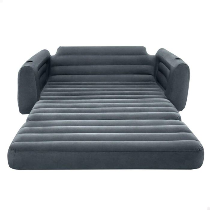Sofá Cama Hinchable Intex Pull-Out 203 x 66 x 224 cm Gris 3 Sofá Cama Hinchable Intex Pull-Out 203 x 66 x 224 cm Gris 3