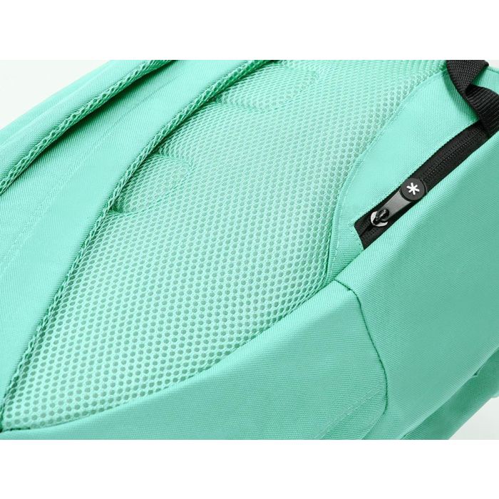 Cartera Antartik Mochila Con Asa Y Bolsillos Con Cremallera Color Verde Menta 310x160x410 mm 9