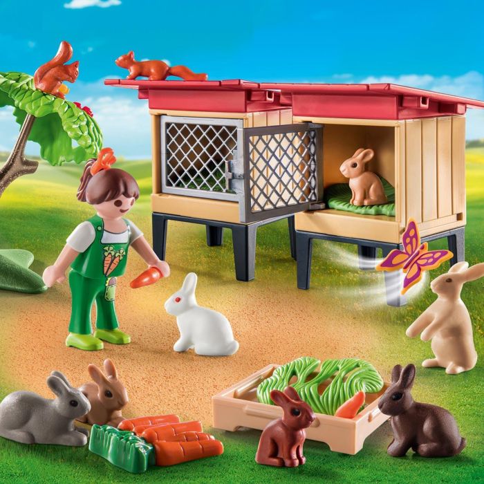 Playmobil 71252 Conejera Country con 9 Conejos y Niña, Set de Granja para Niños +4 años 3 Playmobil 71252 Conejera Country con 9 Conejos y Niña, Set de Granja para Niños +4 años 3