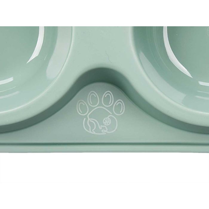 Comedero Doble para Mascotas Mascow, Plástico, 33x16x4.5 cm, Azul/Rosa/Verde (24 Unidades) 3 Comedero Doble para Mascotas Mascow, Plástico, 33x16x4.5 cm, Azul/Rosa/Verde (24 Unidades) 3