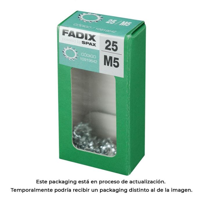 Fadix Arandela Dentada M5 - Caja con 25 Unidades 0 Fadix Arandela Dentada M5 - Caja con 25 Unidades 0