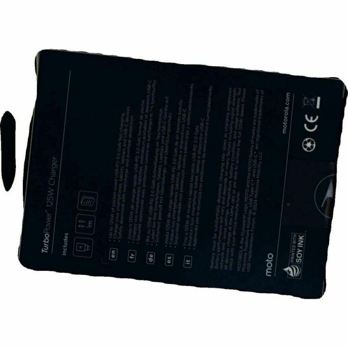 Motorola TurboPower 125W Universal Negro Corriente alterna Carga rápida Interior 12