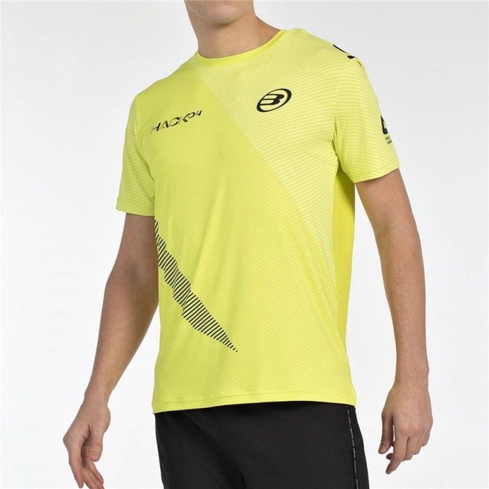 Camiseta de Manga Corta Hombre Bullpadel Paquito 25V Amarillo Pádel 45 1/3 2
