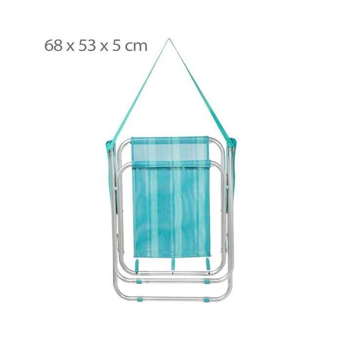 Silla playa aluminio plegable fija mediterran 53x44x76 cm 6 Silla playa aluminio plegable fija mediterran 53x44x76 cm 6