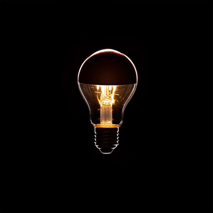 Bombilla LED E27 4W  273Lm 2000ºK Filamento A6 Reflector Cobre 40.000H [WR-A60-COPPER-4W-WW 1