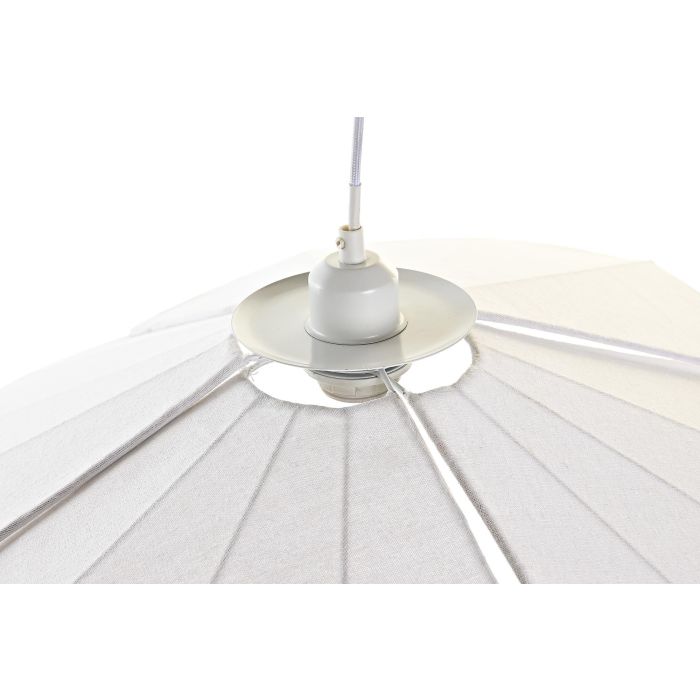 DKD Home Decor Lámpara Techo Oriental Blanco Metal y Lino 68 x 68 x 21 cm 2 DKD Home Decor Lámpara Techo Oriental Blanco Metal y Lino 68 x 68 x 21 cm 2