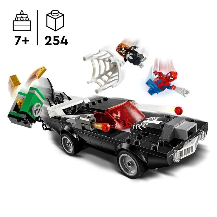 Lego 76309 Marvel Spider-Man vs. El Corredor de Venom Juguete de Construcción para Edades de 7 Años 1