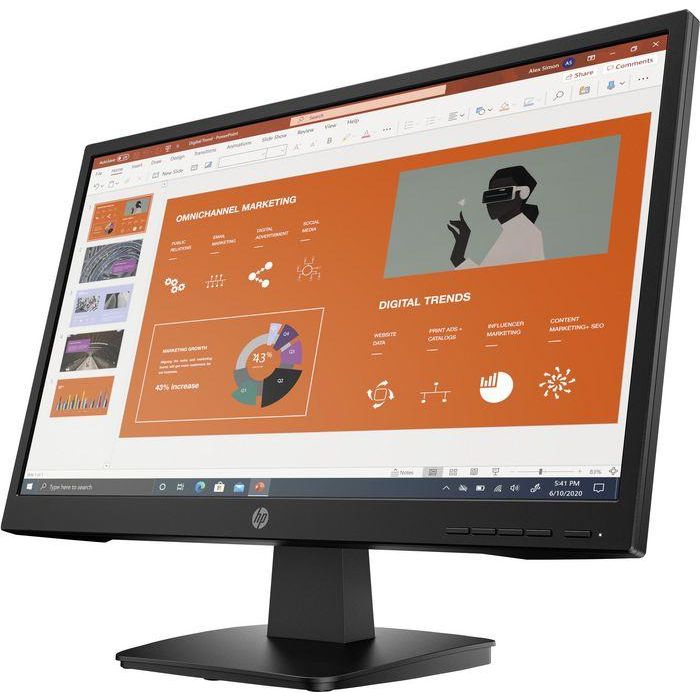 HP P22va G4 Monitor de Negocios FHD – Pantalla Full HD Ajustable para Mayor Confort, Ideal para Trabajo Diario y Oficina, Económico 1