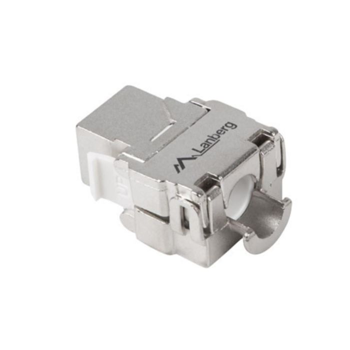 Lanberg KSFA-2000 Conector Keystone RJ45 Cat.6A FTP, Compatible con 568B/568A, Plata 1