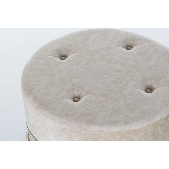 Reposapies Glam DKD Home Decor Beige Dorado 63 x 42 x 63 cm 2 Reposapies Glam DKD Home Decor Beige Dorado 63 x 42 x 63 cm 2