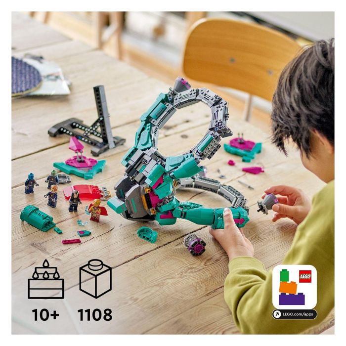 LEGO 76255 Nave de los Nuevos Guardianes Marvel Super Heroes Juego Construcción 1108 Piezas 10+ Años