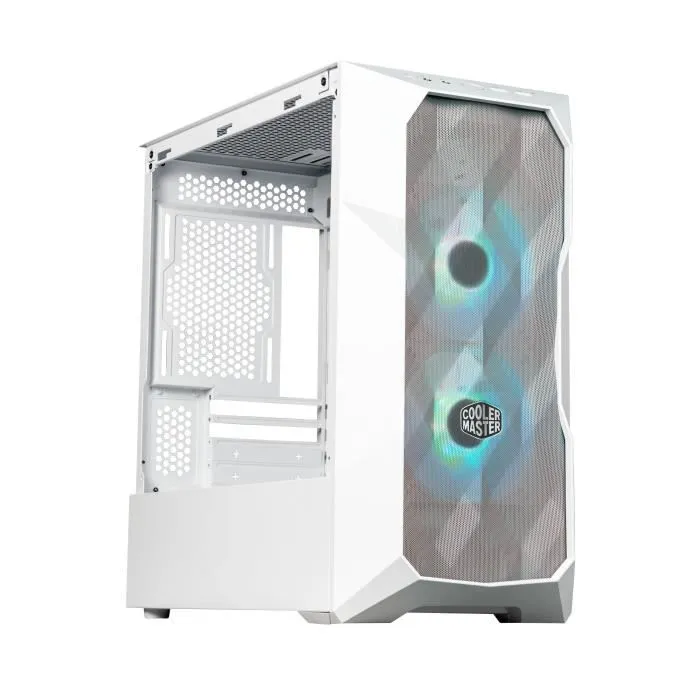 Cooler Master MasterBox TD300 Mesh White Caja de PC Mini Tower con Panel Frontal de Malla para Micro ATX y Mini-ITX Color Blanco 3 Cooler Master MasterBox TD300 Mesh White Caja de PC Mini Tower con Panel Frontal de Malla para Micro ATX y Mini-ITX Color Blanco 3