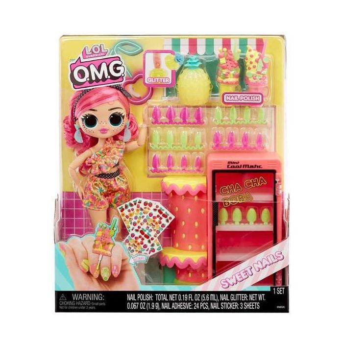 Muñeca l.o.l. surprise omg sweet nails con tienda de frutas pinky pops 31.75x21.92x26.27 cm 10