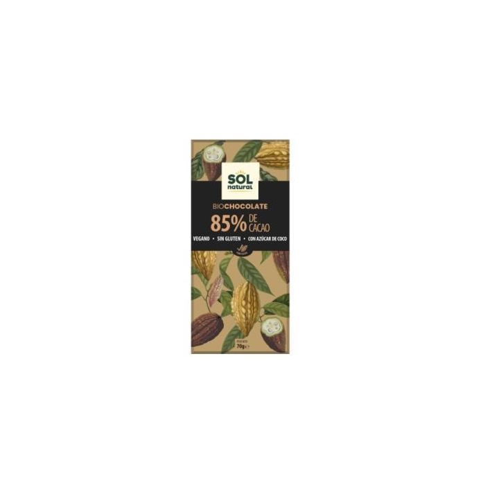 Chocolate Negro 85% Tableta 70Gr. Bio Chocolate Negro 85% Tableta 70Gr. Bio