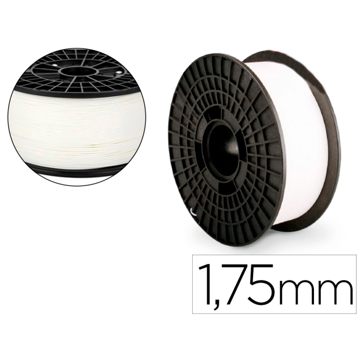 3d Colido Filamento PLA Nylon 1.75 mm 1 kg Blanco