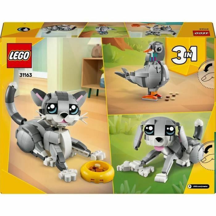 LEGO 31163 Creator Gato Juguetón 3 en 1: Set de Construcción de Bloques Juguete para Niñas +8 Años 1 LEGO 31163 Creator Gato Juguetón 3 en 1: Set de Construcción de Bloques Juguete para Niñas +8 Años 1