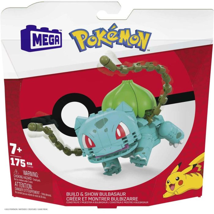 Mega Construx Pokémon Bulbasaur Set de Ladrillos de Construcción Articulado, 175 piezas, 10+ cm, Edad 7+ 6 Mega Construx Pokémon Bulbasaur Set de Ladrillos de Construcción Articulado, 175 piezas, 10+ cm, Edad 7+ 6