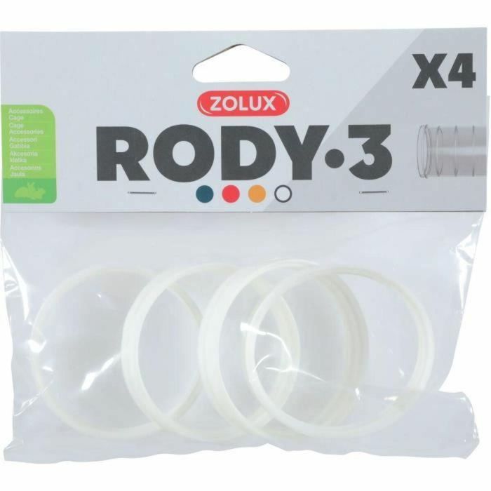 Zolux ZOL3336022060300 Conectores para Jaulas de Roedores Rody3 Blanco 4 Piezas 0 Zolux ZOL3336022060300 Conectores para Jaulas de Roedores Rody3 Blanco 4 Piezas 0