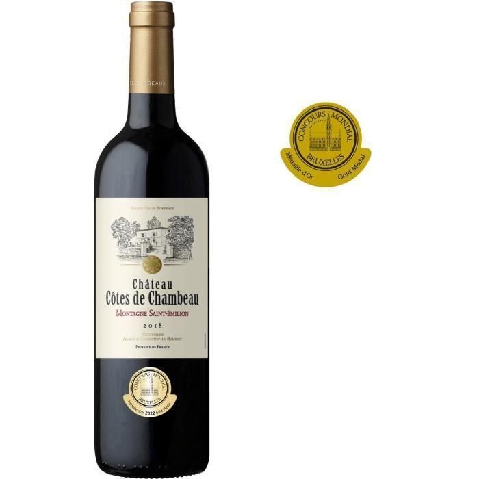 Château Côtes De Chambeau 2017 Montagne Saint-Emilion - Vino tinto Burdeos 0 Château Côtes De Chambeau 2017 Montagne Saint-Emilion - Vino tinto Burdeos 0