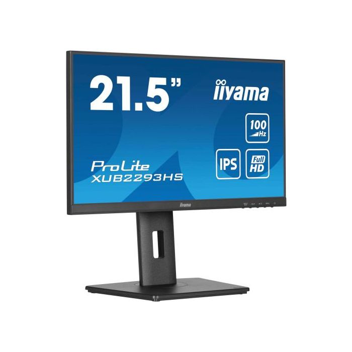 Iiyama ProLite XUB2293HS-B6 Monitor 21.5" Full HD IPS 1ms 100Hz Altura Ajustable Negro