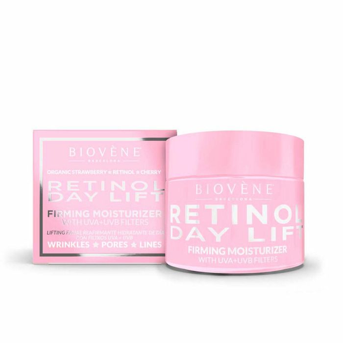 Biovène RETINOL DAY LIFT Crema Hidratante Reafirmante con Retinol Antiarrugas Protección UVA/UVB 50 ml para Todo Tipo de Pieles