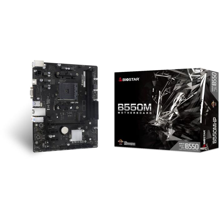 Biostar B550MHP Placa Base AMD B550 Socket AM4 mATX DDR4 para PC 3