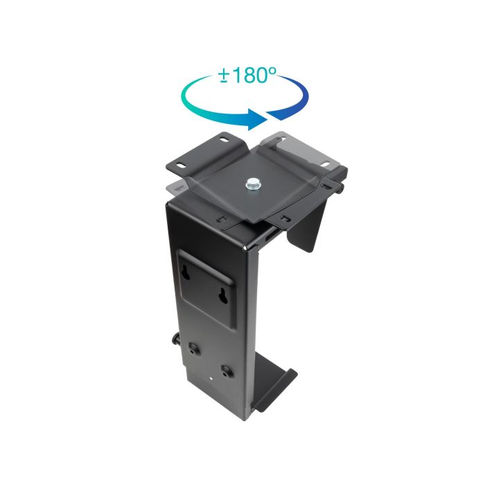 TooQ TQMUD01 Soporte Metálico para CPU PC Bajo Mesa o Pared Ajustable de Altura y Ancho, con Giro, hasta 10kg, Negro 3 TooQ TQMUD01 Soporte Metálico para CPU PC Bajo Mesa o Pared Ajustable de Altura y Ancho, con Giro, hasta 10kg, Negro 3