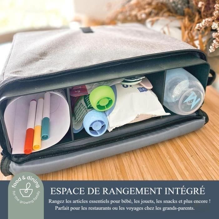 Dreambaby ON-THE-GO Silla Elevadora Portátil de Mesa para Niños | Compacta, Ligera y Fácil de Transportar con Compartimentos 3 Dreambaby ON-THE-GO Silla Elevadora Portátil de Mesa para Niños | Compacta, Ligera y Fácil de Transportar con Compartimentos 3