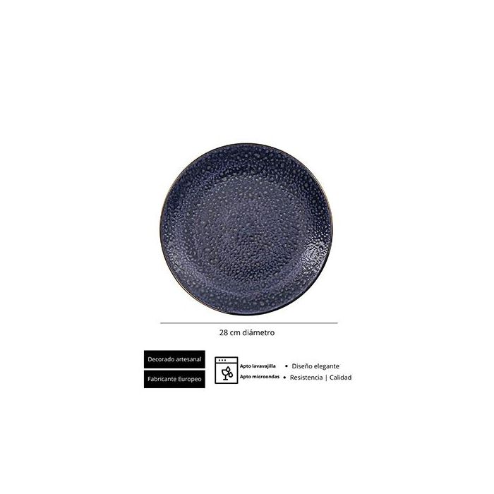 Moon Blue Plato Llano 28 Cm (6 Unidades) 1 Moon Blue Plato Llano 28 Cm (6 Unidades) 1