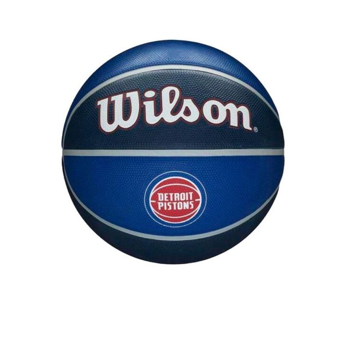 Balón de Baloncesto Wilson Nba Team Tribute Det Pistons Azul Caucho (Talla 7) Balón de Baloncesto Wilson Nba Team Tribute Det Pistons Azul Caucho (Talla 7)