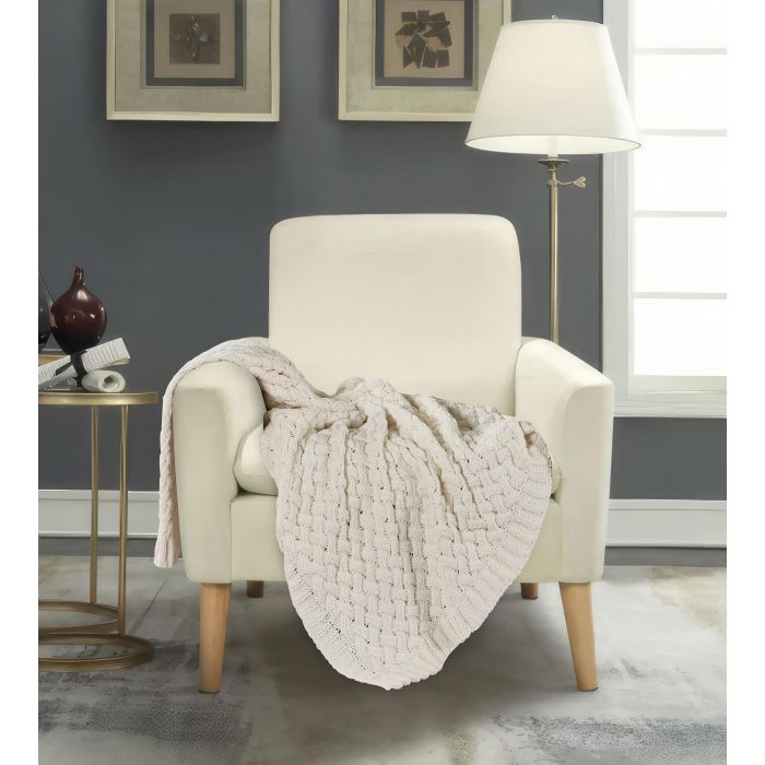 Manta Sofa Urban DKD Home Decor Crudo 170 x 130 cm (2 Unidades) 4