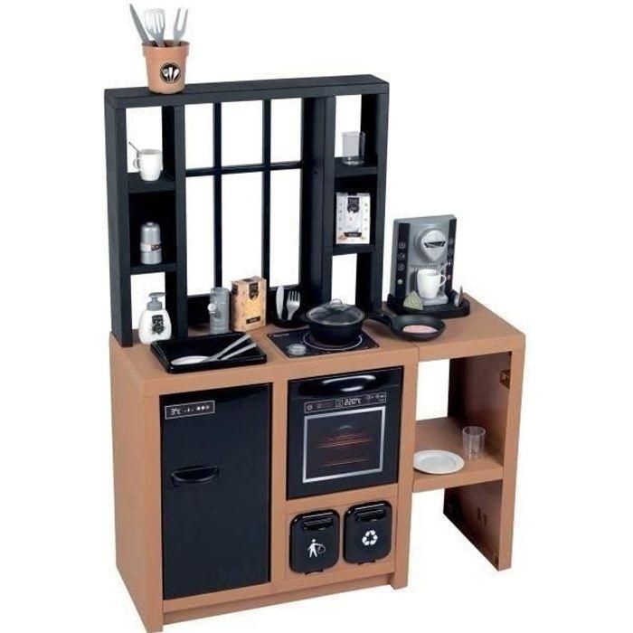 Smoby SMOB312600 Cocina Loft de Juguete con 32 Accesorios para Niños a partir de 3 años